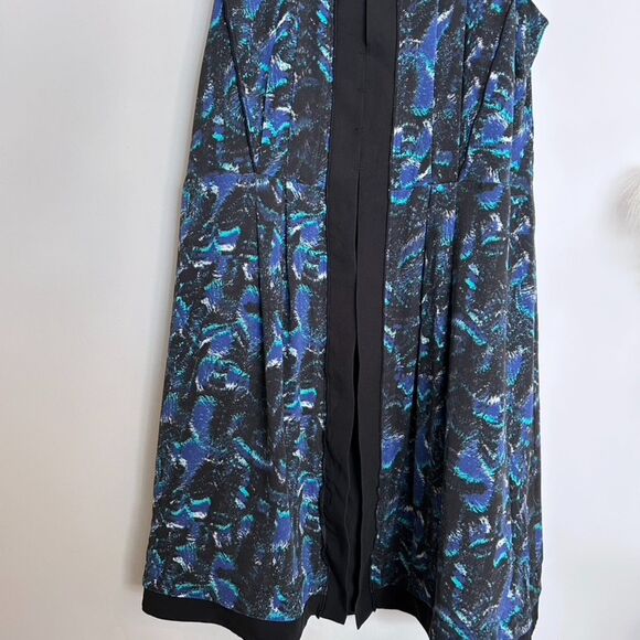 Proenza Schouler 100% Silk Fit and Flare Watercolor Dress - Picture 3 of 7